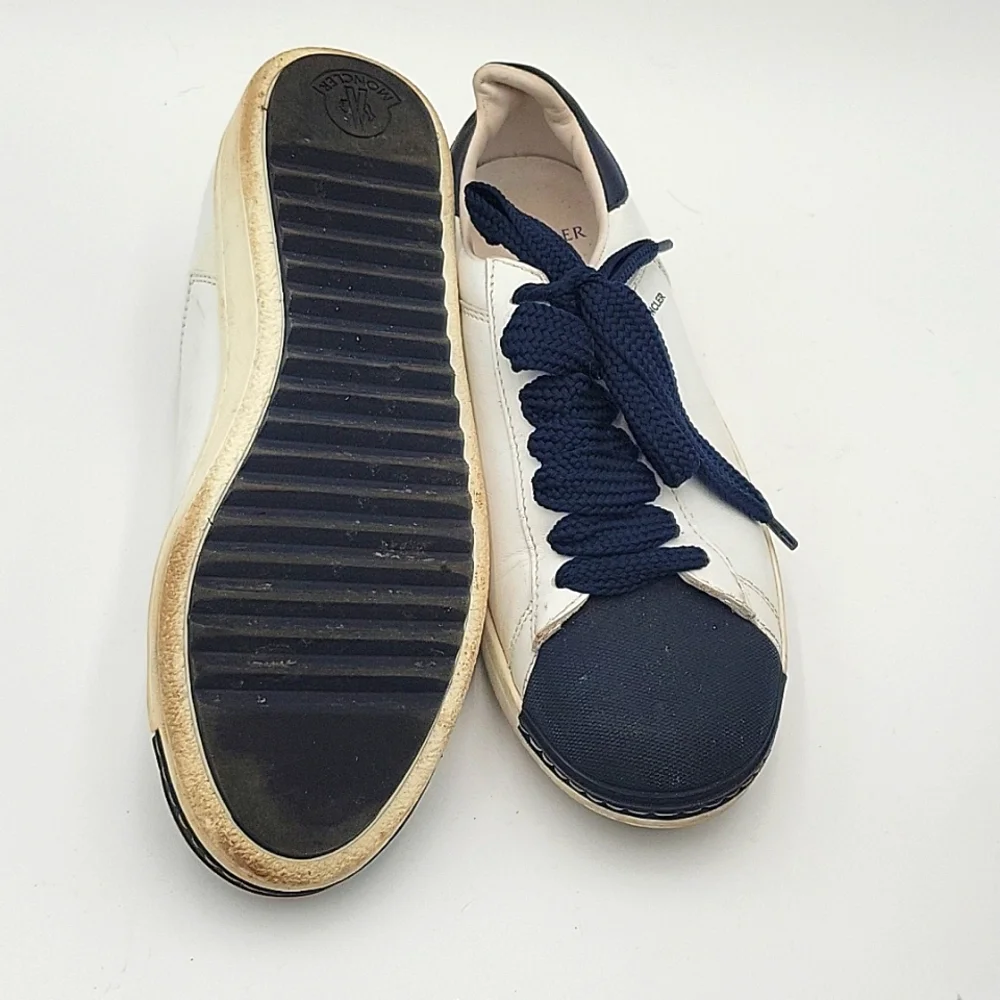Moncler Angeline Leather/Canvas Sneakers size 38 - Picture 5 of 7